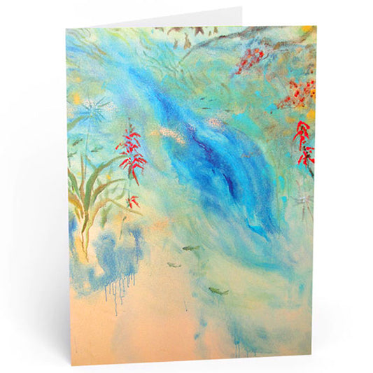 Freshwater Spring with Fish Greeting Card