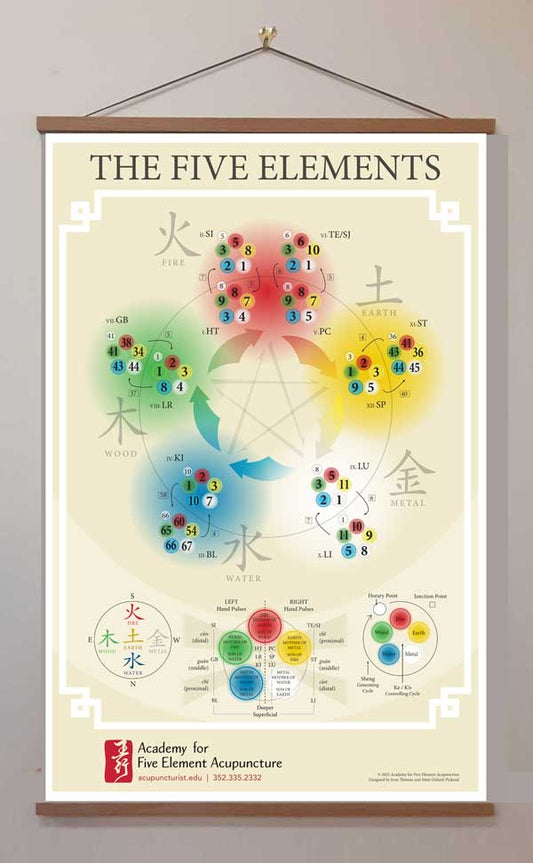 Five Element Acupuncture Fabric Banner