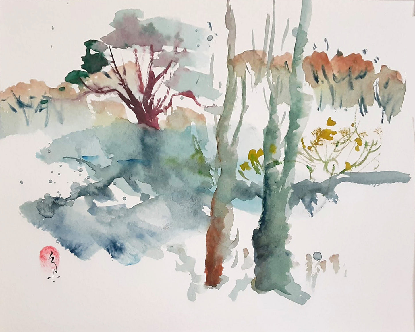 Ichetucknee Springs Live Oak Original Watercolour