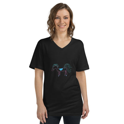 Bethany's Horse Unisex Short Sleeve V-Neck T-Shirt